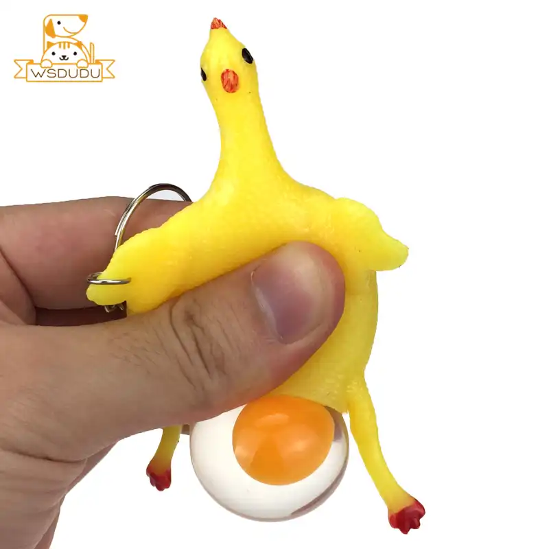 Funny vent frango galo ovos galinhas mini bola novidade anti stress alívio piadas imprensa pintainho brinquedos espremer paródia gadgets presentes macios