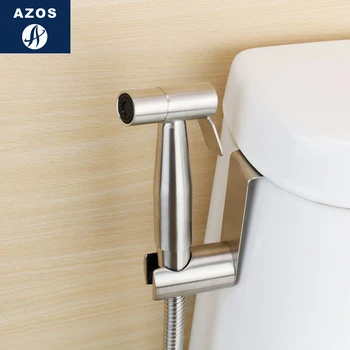 

Azos Bidet Faucet Pressurized Shower Nozzle Stainless Steel Stainless Steel Cold Water Two Function Toilet Cleaning Shower Room