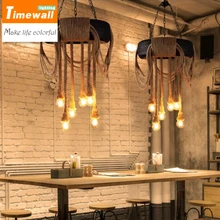 American industrial air personality living room restaurant cafe tire rope chandelier lighting retro iron bar цена American industrial air personality living room restaurant cafe tire rope chandelier lighting retro iron bar цены онлайн