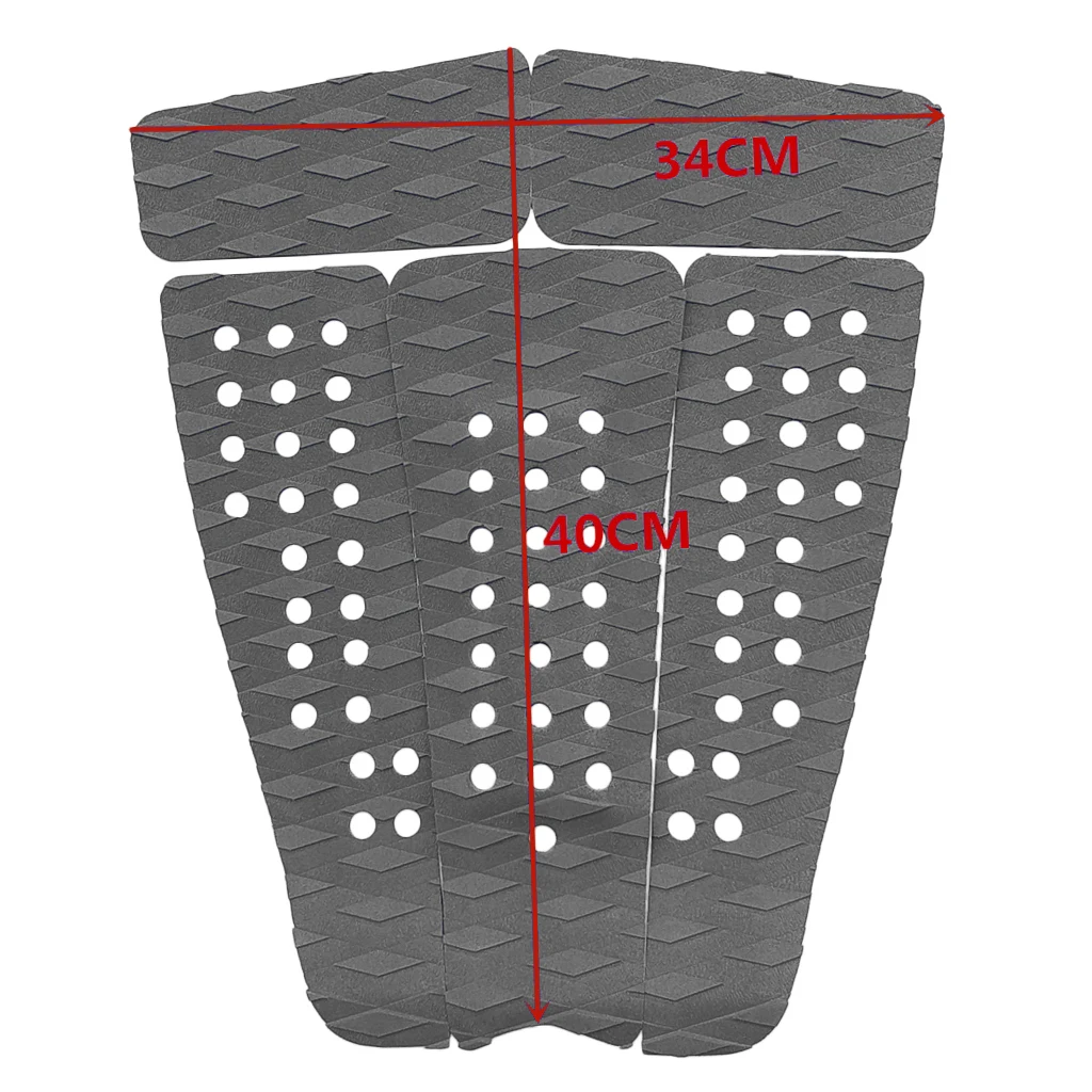 5 Pieces Diamond Grooved Premium EVA Surfboard SUP Traction Deck Grip Tail Pad Water Sports Surfing Accessories - 4 Colors