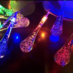 6 м 40LED Вечерние огни Открытый кристалл строка огни декоративные ЕС Plug Фея Света Строка мяч для отдыха и вечеринок Свадебные Рождество
