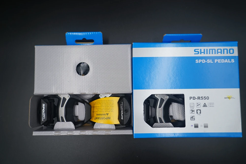Shimano R550 SPD SL Бесклипсова дорожный педали велосипедные дорог самозакрывающаяся