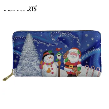 

Fashion Ladies Purse 3D Christmas Snowman Brand Women Wallet Leather Money Storage Bags Card Holder for Female Cluth Murse Sumka