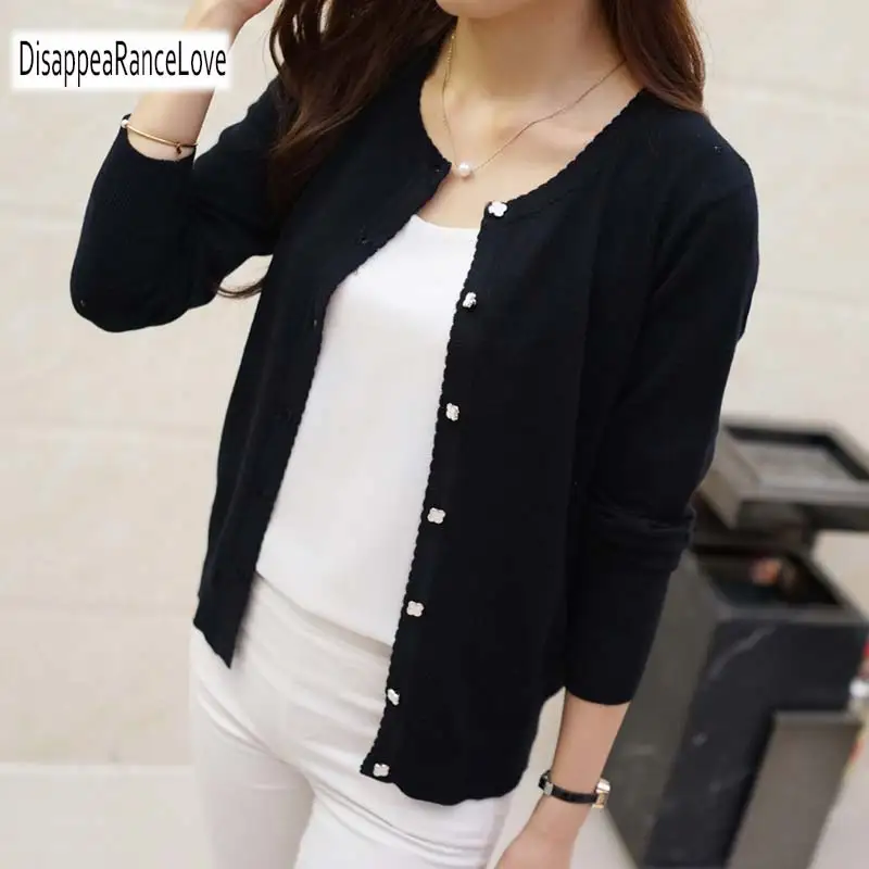 

Women Sweater Cardigan 2019 New Fashion Autumn Winter Long Sleeve Loose Knitted Cardigan female Sweaters Short Coat 7 color