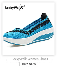 BeckyWalk/Новинка года; женская обувь на плоской подошве; повседневные лоферы с вырезами; дышащая тканая обувь; Женская прогулочная обувь без застежки; WSH2919