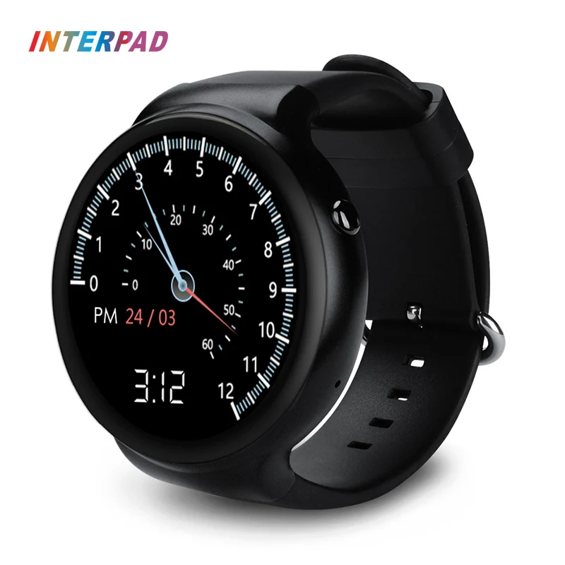

Interpad I4 plus Android iOS Smart Watch 3G WIFI GPS Download App Heart Rate Monitor Weather Sync Phone Notifications Smartwatch