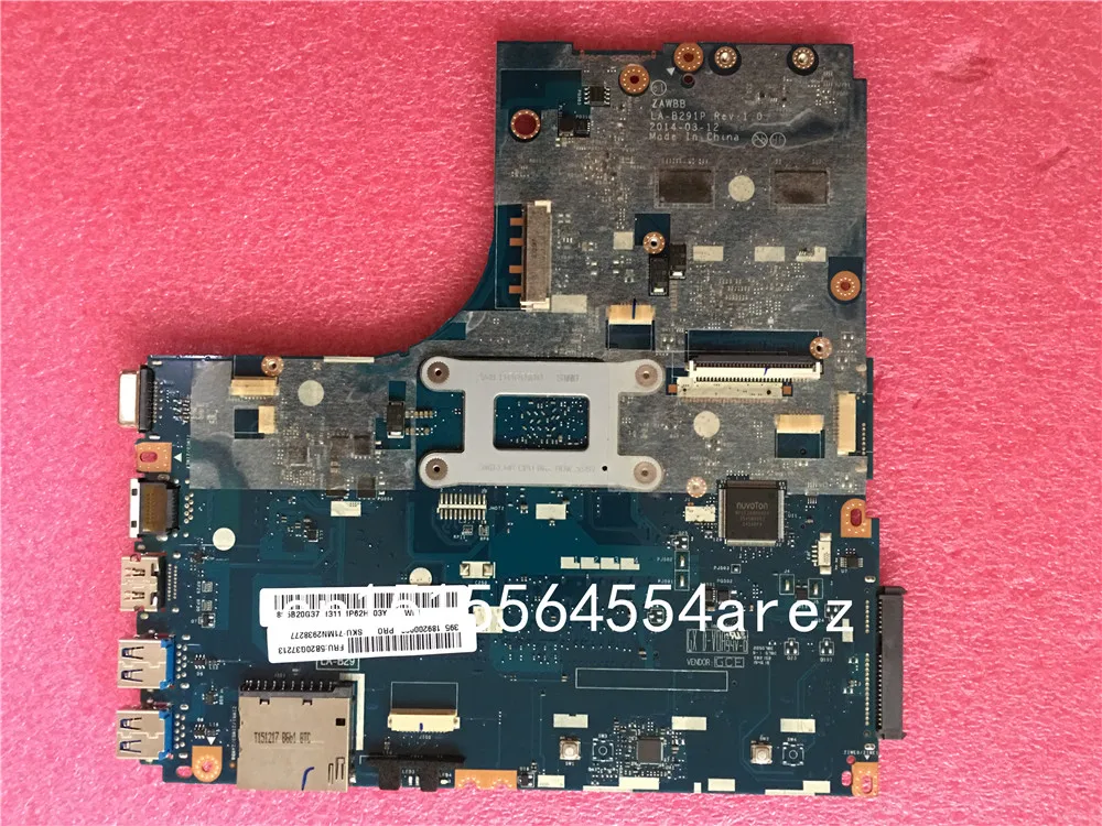  New Original Laptop Lenovo B50-45 Motherboard Mainboard W8P AMD A8-6410 5B20G37213 2G ZAWBB LA-B291