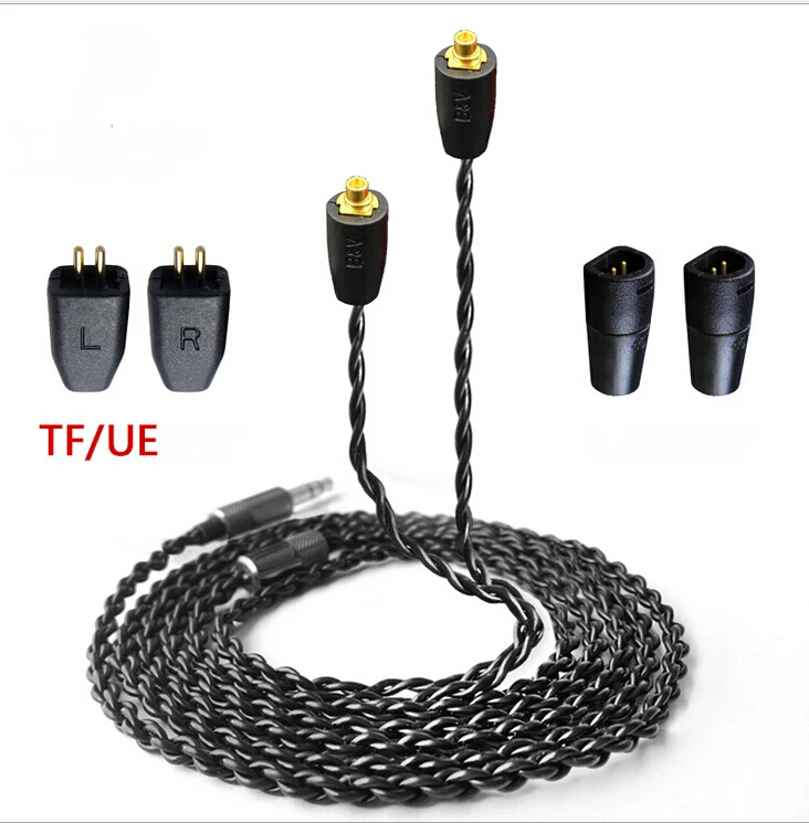 5N OFC DIY Headphone Cable 56Core UE Audio Wire Connector Replacement