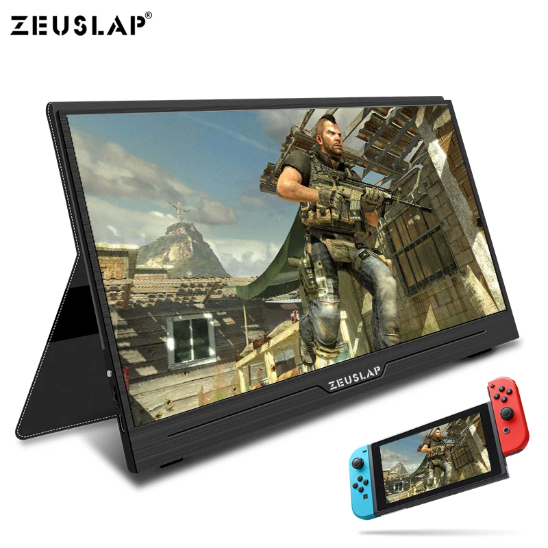 

ZEUSLAP 15.6inch Portable Monitor 1920x1080 HD IPS Display Computer LED Monitor with Magnetic Case for PS4/Xbox/Phone/Macbook