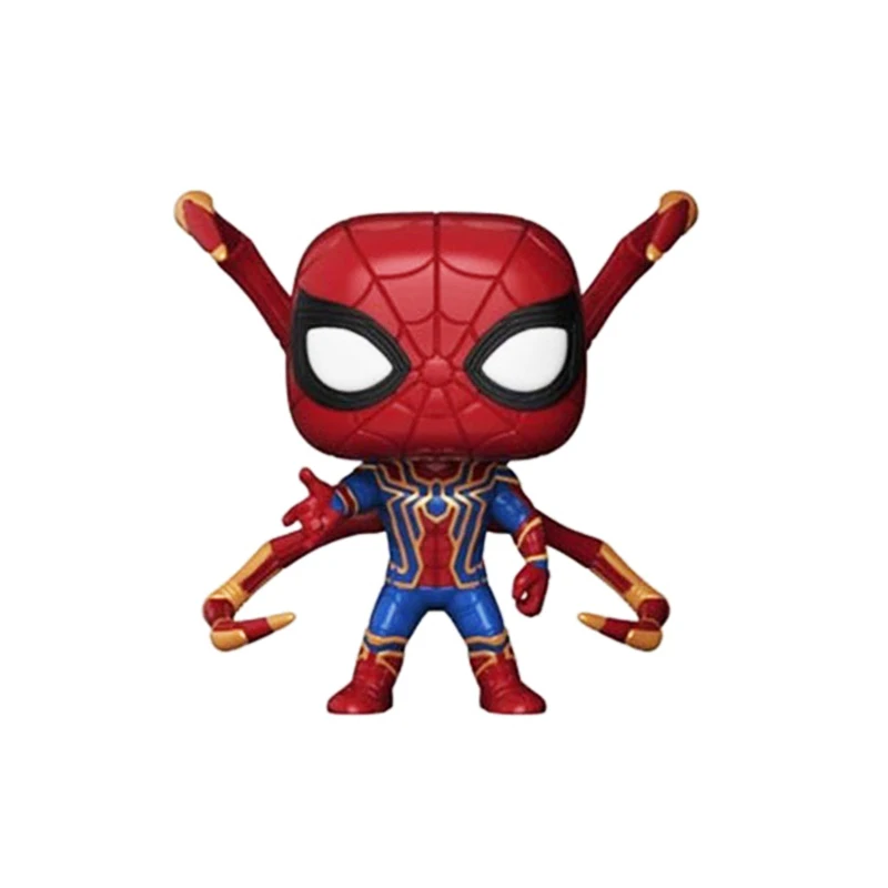 FUNKO POP Marvel Мстители Бесконечная война Железный Паук фигурка Человек-паук Коллекция Модель игрушки для детей Рождественский подарок