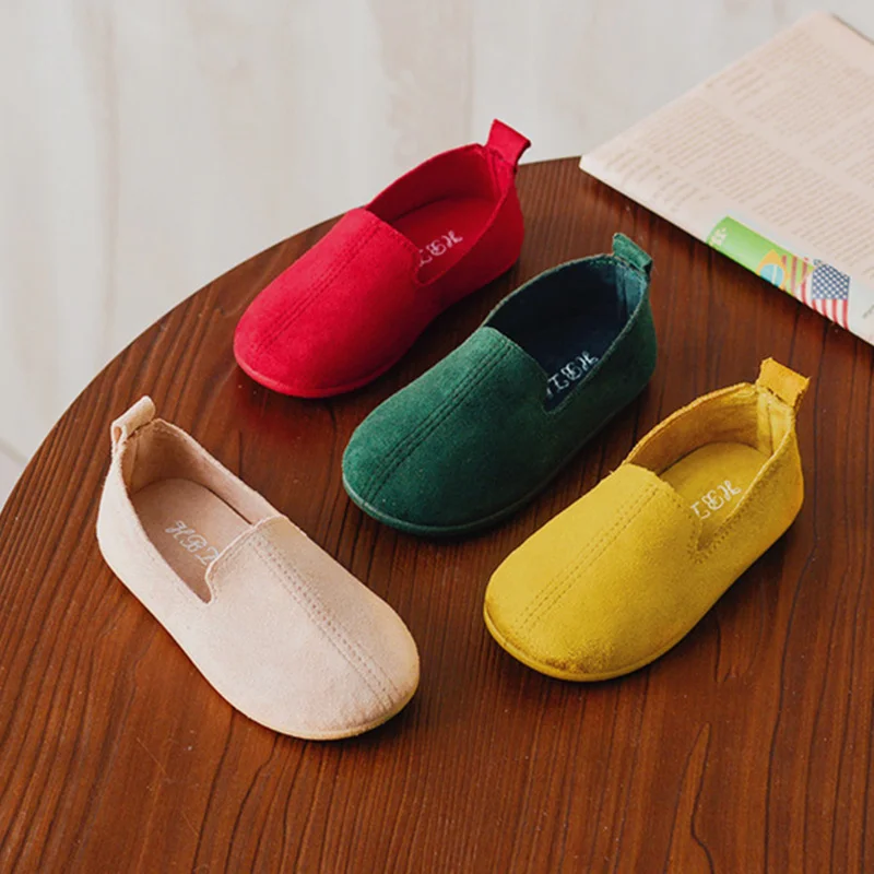 

2019 Spring New Girls Princess shoes Children Boys feet Soft bottom Peas shoes Korean Fashion Baby kids Breathable sneakers