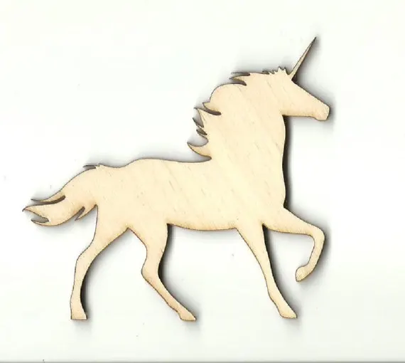 

Unicorn silhouette, wooden unicorn shape, shape, cutout, mouse, diy, can be personalized, customized