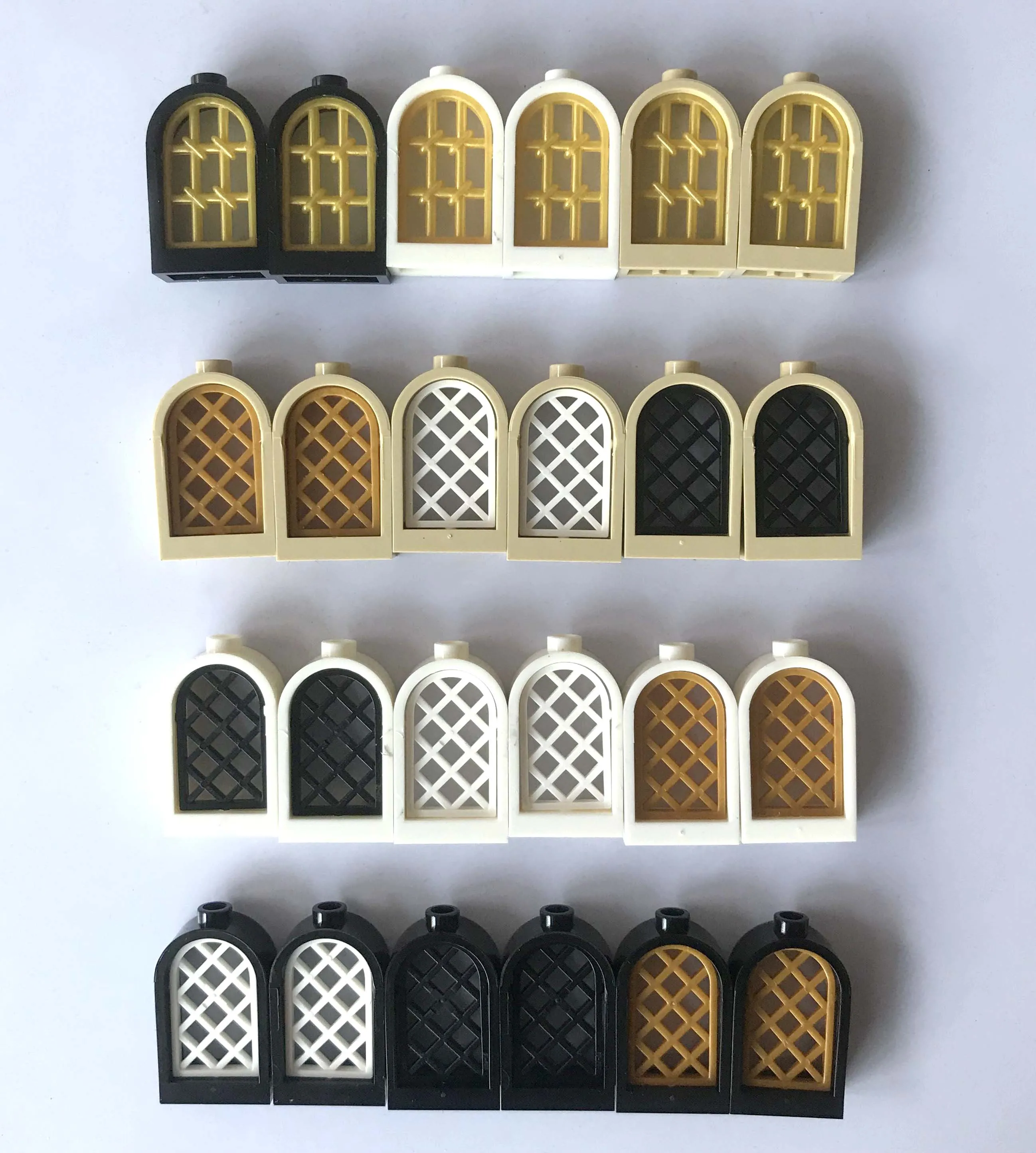 

City House Castle MOC bricks Door with Frame Windows building Block bricks Parts Compatible Assemble Particles