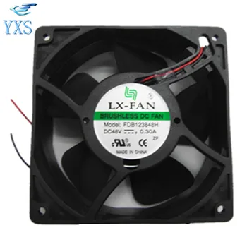 

FDB123848H DC 48V 0.3A 14.4W 2800RPM 12038 12CM 120*120*38mm 2 Wires Humidifier Waterproof Cooling Fan