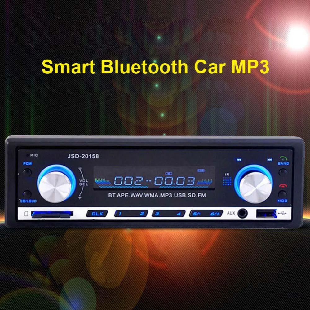Bluetooth Car Stereo Audio In-Dash FM Aux Input Receiver USB MP3 Radio Player