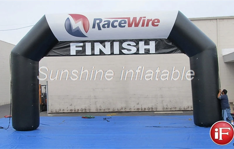 

Outdoor 210d oxford water-proof durable advertising inflatable arch with finish banner