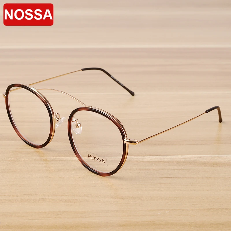 Tanie NOSSA kobiety i mężczyźni przezroczyste ramki do okularów elegancki marka projektant Oprawki do okularów moda na co dzień kobiet jasne okulary optyczne