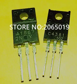 5 пар = 10 шт. 2SA1667 2SC4381 A1667 C4381 TO-220F | Электроника