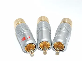 

90 pcs Gold Plated NAKAMICHI RCA Plug Locking Non solder plug connector
