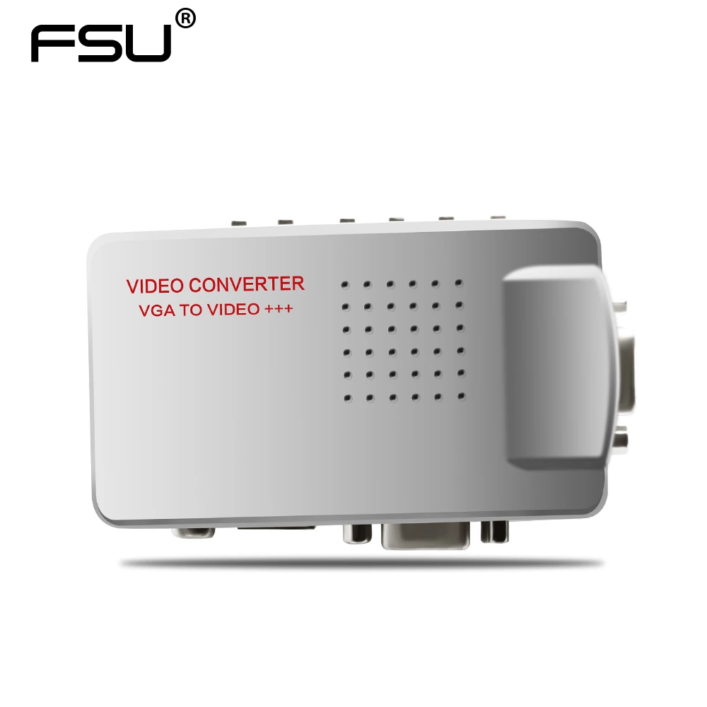 

S-video to VGA Switch Conversion for PC Notebook 1set High Resolution Digital AV / S video to VGA TV Signal Converter Adapter