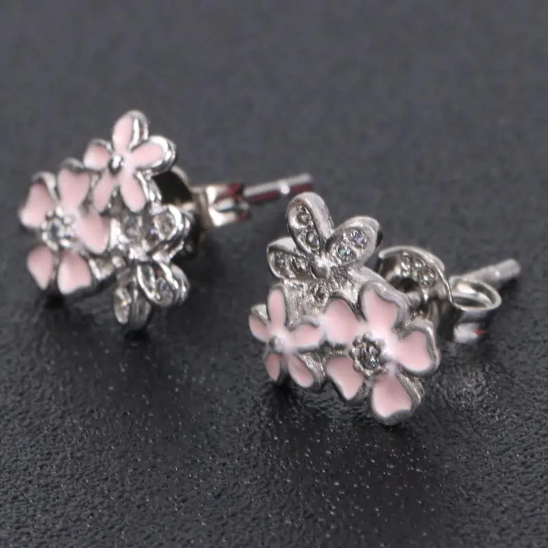 Buy Small Simple Cute Flower Pattern Sweet Stud