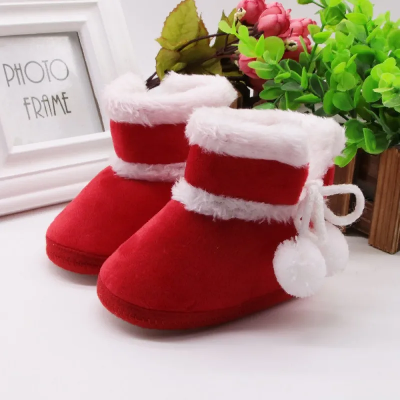 Baby Girl Winter Cute Snow Boots Kids Girls Soft Plush Booties Infant