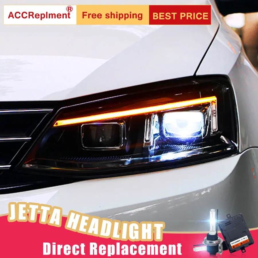 2 шт. светодиодный ные фары для VW Jetta 2012 2016 Автомобильные ангельские глазки