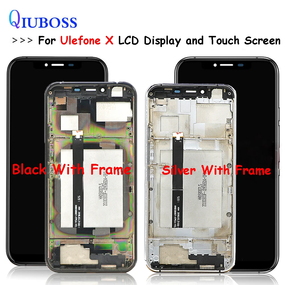 

100% Tested For Ulefone X LCD Display +Touch Screen Assembly Digitizer Replacement For LCD For Ulefone X Display With Frame