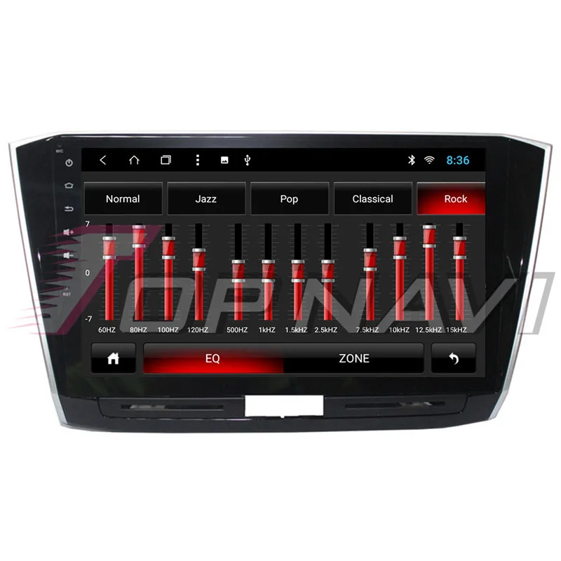 Excellent Autoradio 10.1 Inch Android 8.1 Car GPS Navigation For VW Passat 2016 Stereo Audio Car Multimedia player 2 din NO DVD Octa Core 2