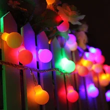 Luminaria 5 м 28 светодиодный матовый шар светодиодный Сказочный светильник для рождественской вечеринки, свадьбы, праздника, декоративный светильник s лампа