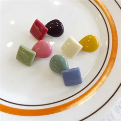 Addy store cute girl hairpin hair clip 6 pieces a lot fashion color geometric acrylic clip bangs clip Korea hairpins for women Addy store cute girl hairpin hair clip 6 pieces a lot fashion color geometric acrylic clip bangs clip Korea hairpins for women