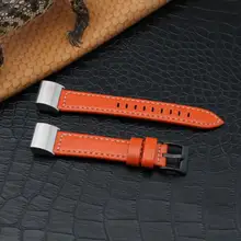 Классический Кожаный браслет с металлическими разъемами для Fitbit Charge 2 levert Прямая поставка oct24