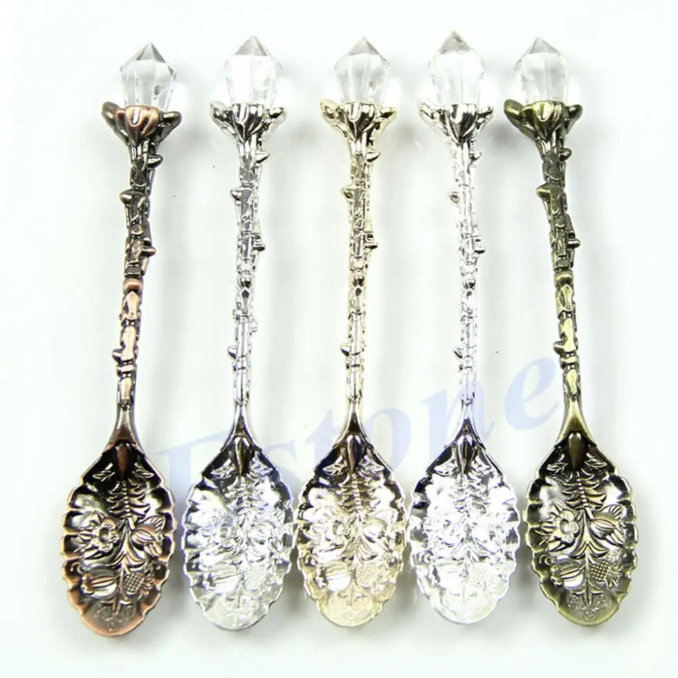 Hot Selling Royal Luxury Vintage Palace Carved Coffee Tea Mini Ice