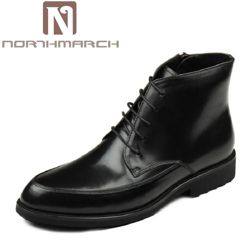 

NORTHMARCH Autumn Winter Men Boots New Fashion British Style Men Shoes Casual Fashion High-Cut Lace-Up Leather Boot Chaussure