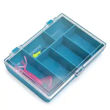 Fishing Tackle Box 6 Slots Portable Organization Case Box For Bait Lure Fishhook Fishing Tools New