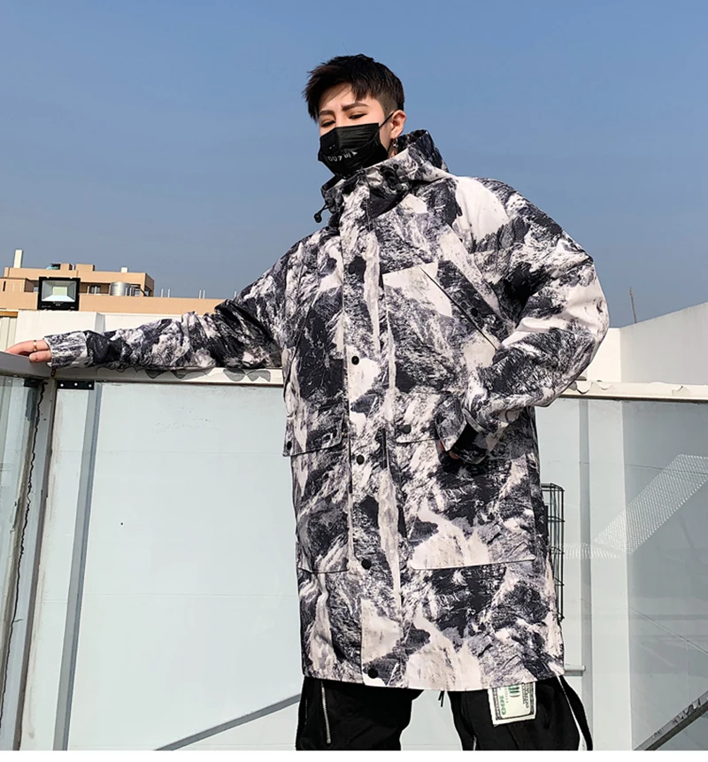 Patchwork Oversize Windbreaker Pullover Jackets Male Coats Vintage Varsity Jacket Men  (1)