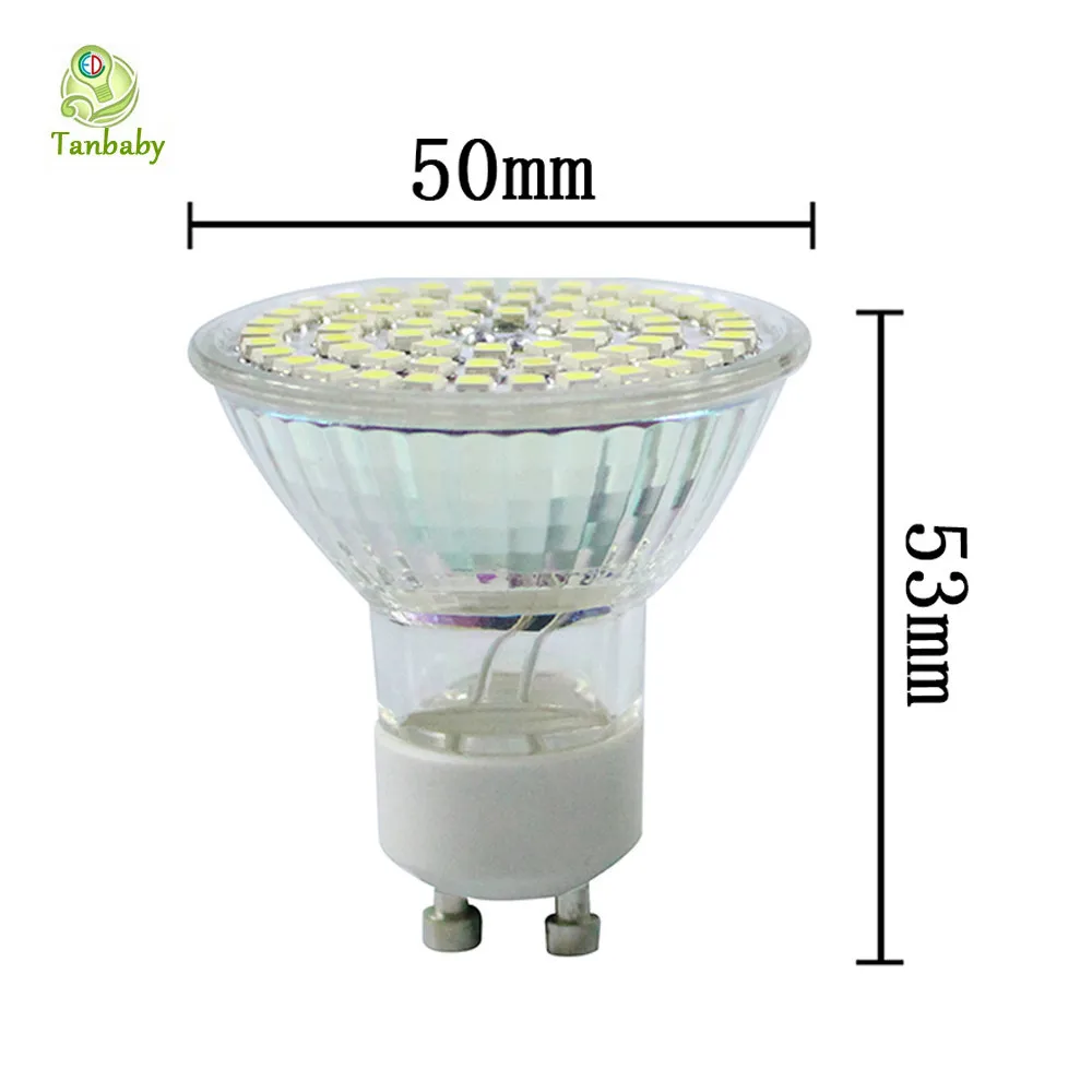 E27 GU10 MR16 точечный светодиодный 60 SMD 3528 стеклянный прожектор для тела AC220V DC12V белый, теплый белый высокий brightnes luminaria teto