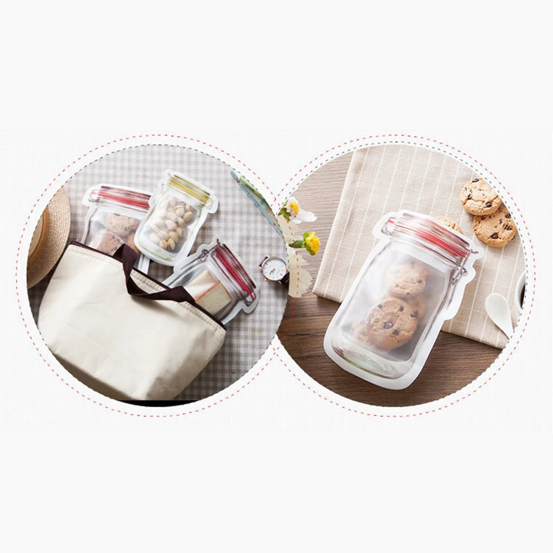 4pcs Transparent Sealed Bag Travel Accessories Suitcase Holder Baggage Boarding Portable Food Snack Packing Organizer