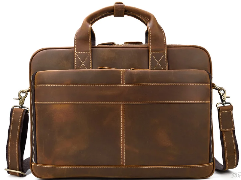 

Multi-Function Genuine Leather Briefcases Male High Capacity Business Laptop Bags Outdoor Travel Cowhide Vintage Handbags D835