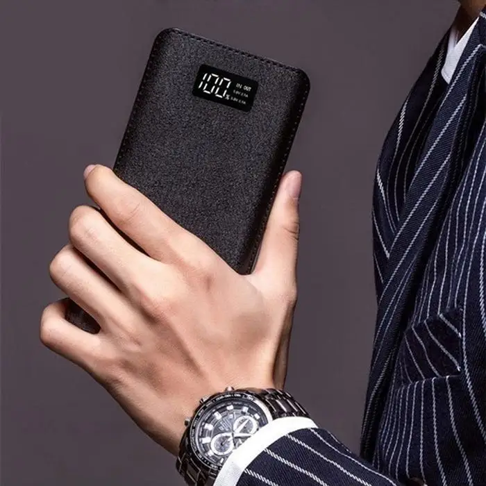 

20000mAh Portable Power Bank 4 USB Emergency External Battery LCD Portable Charger Power Bank For Xiaomi MI 8 iphoneXSmax