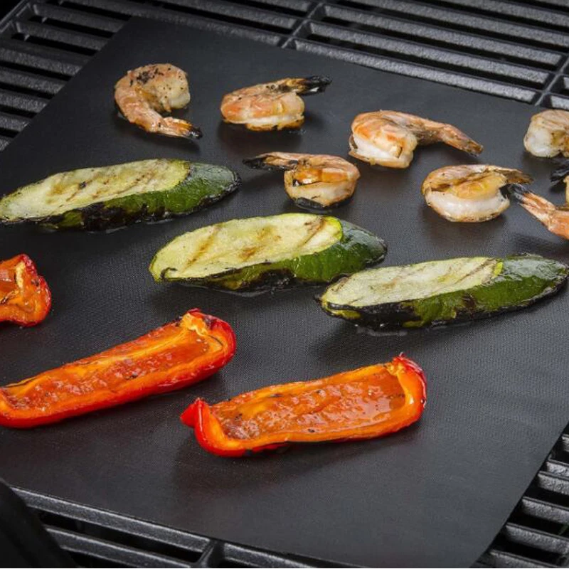 

PTFE Non-stick BBQ Grill Mat Barbecue Baking Liners Reusable Teflon Cooking Sheets 40 * 30cm Cooking Tool