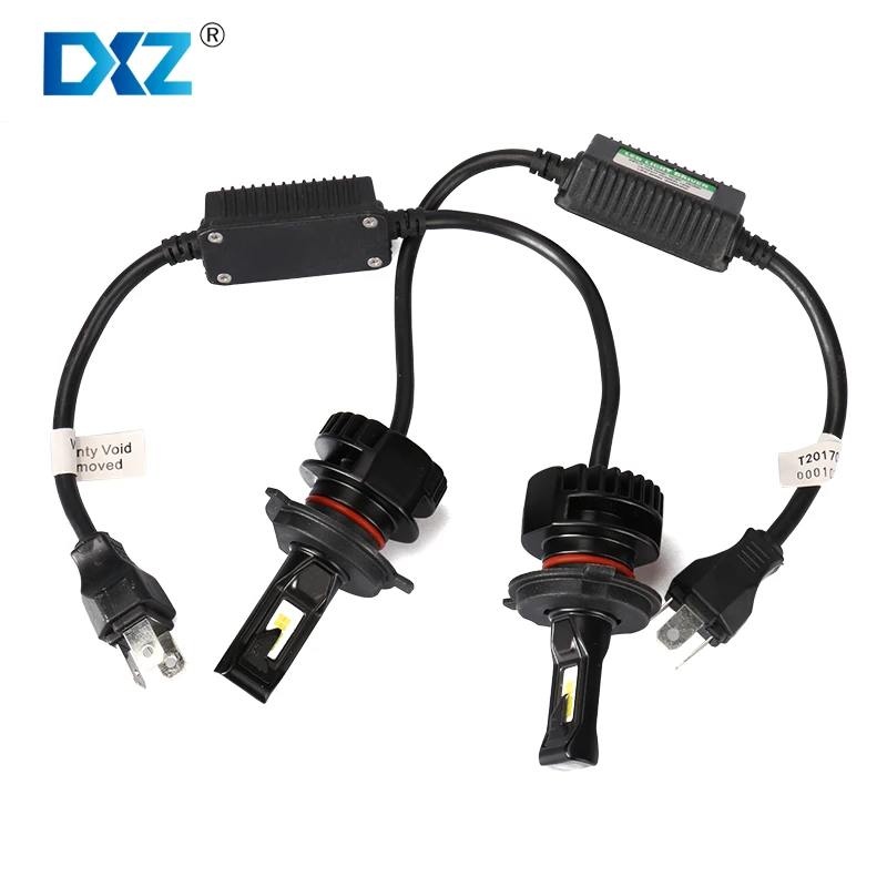 DXZ Car Headlight H4 LED2 Bulbs A Set For Seoul Chip H13 9004 9007 Car Styling
