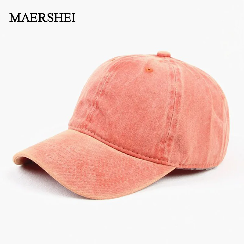 

MAERSHEI Casual Men Cotton Solid Baseball Cap Vantage Women Baseball Hat Girl Adjustable Snapback Caps Bone Dad Hats Wholesale