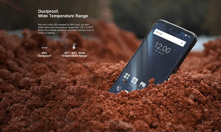 IP68/IP69K DOOGEE S90 модульный прочный мобильный телефон 6,18 дюймов дисплей 5050 мАч Helio P60 Восьмиядерный 6 ГБ 128 ГБ Android 8,1 16,0 M Cam