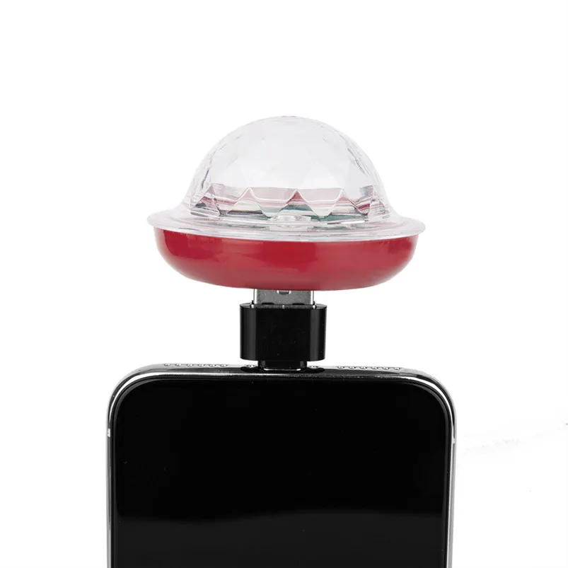  USB Mini LED RGB Disco Stage Light Party Club DJ KTV Xmas Magic Phone Crystal Magic Ball Lamp Luces Led Decoracion 40JUL158