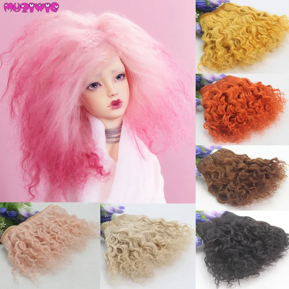 curly yarn hair for dolls