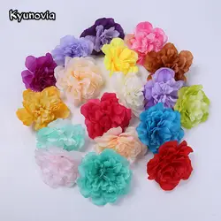 Kyunovia 10 шт. 6 см шелк искусственные цветы: маргаритки голову DIY свадебные мяч стены искусственный цветок для альбомов для свадьбы