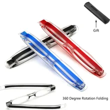 Складные очки для чтения с поворотом на 360 градусов для мужчин и женщин, складные очки для чтения в стиле унисекс