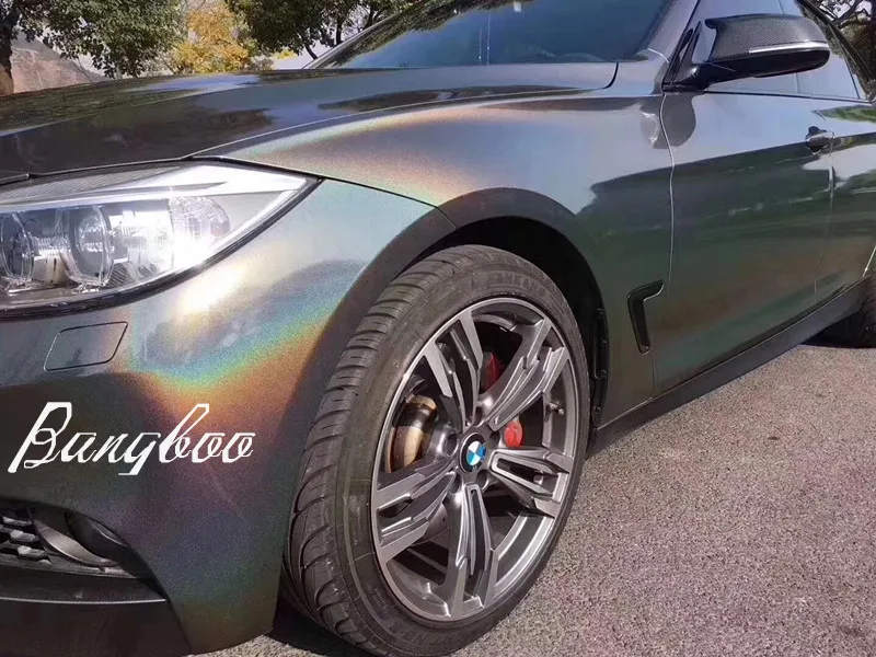 1 52x20 м воздушно Пузырьковые Авто Наклейки Новые цвета серый Радужный лазер