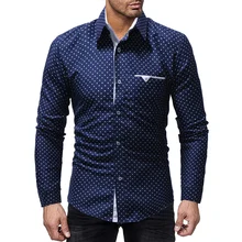 Бренд г. модные мужские рубашки с длинными рукавами Топы пентаграмма печати мужские мужская одежда Рубашки Slim Для мужчин рубашка M-XXXL